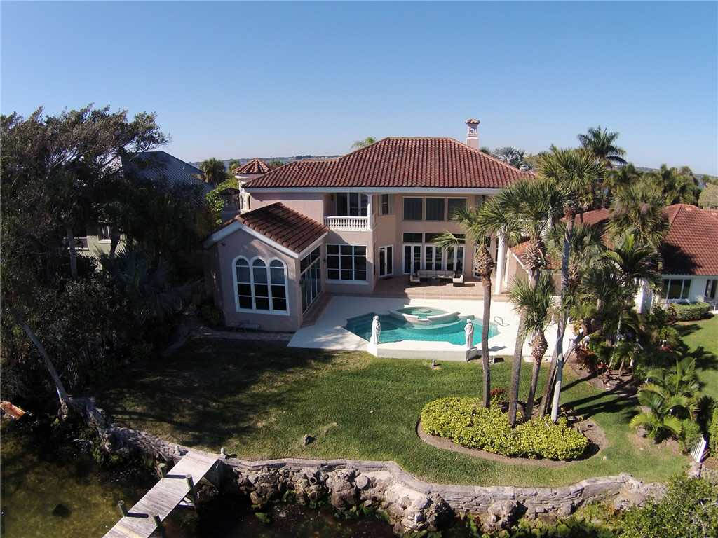 Merritt Island Waterfront Luxury Home Aerial View 3 